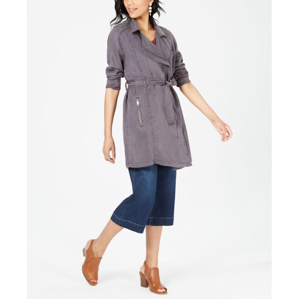 Style & Co Draped Trench Coat